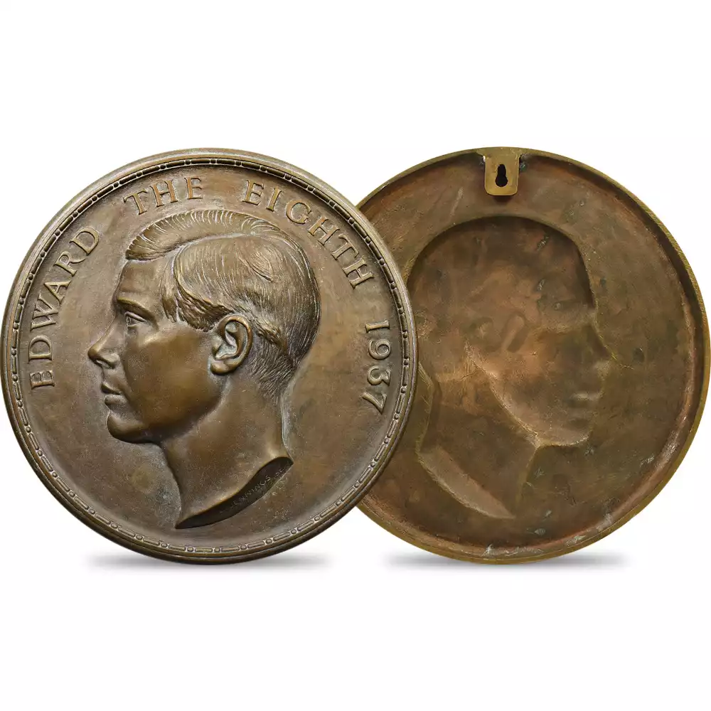1937 エドワード8世 即位記念 銅製ハイレリーフ | 英国アンティーク
