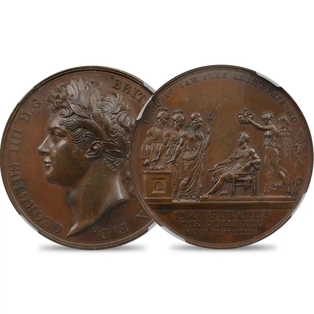 1821 ジョージ4世 戴冠記念 銅メダル NGC AU58BN BHM-1070 | 英国