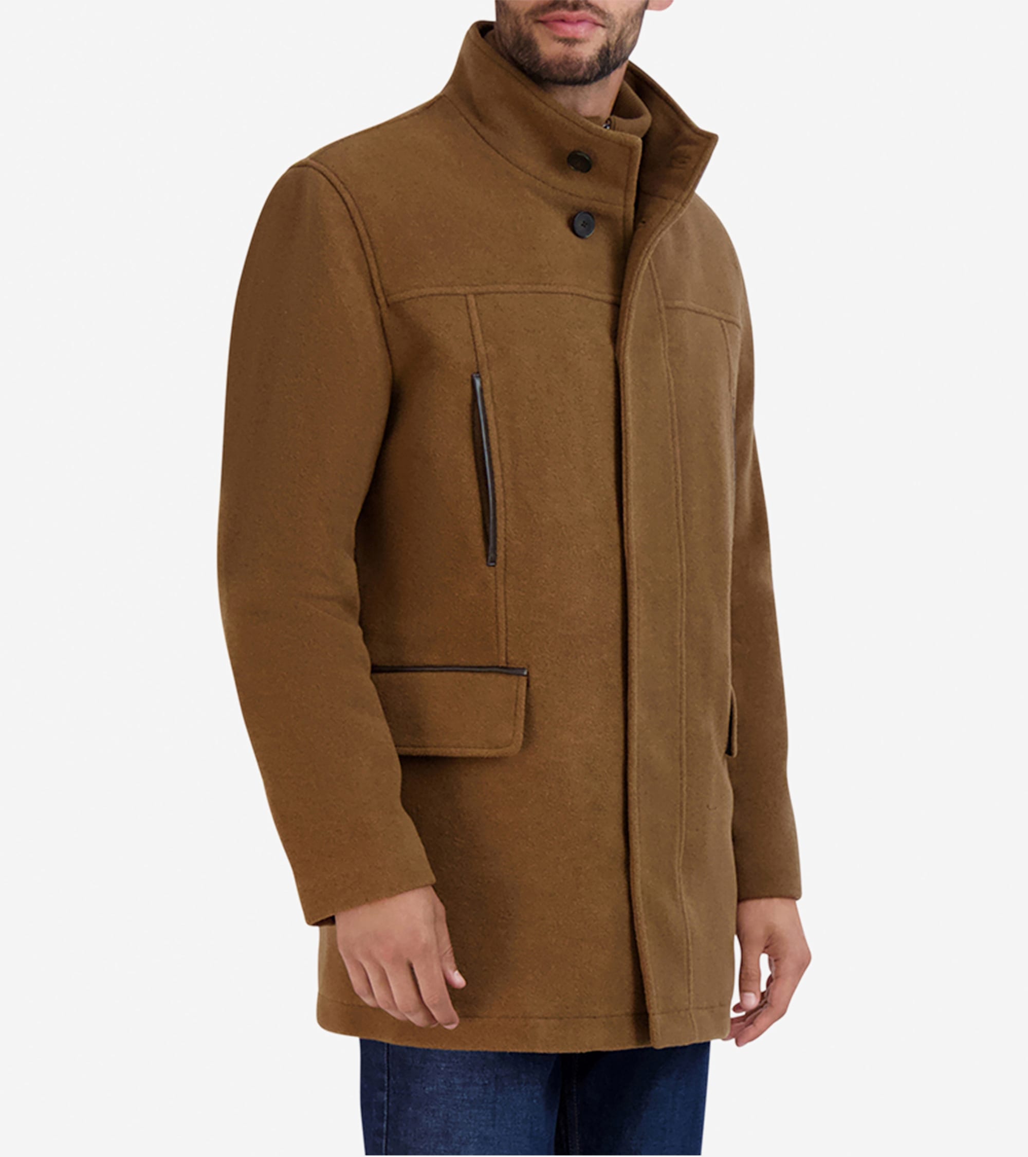 Men's All-Weather Car Coat in Brown | Cole Haan