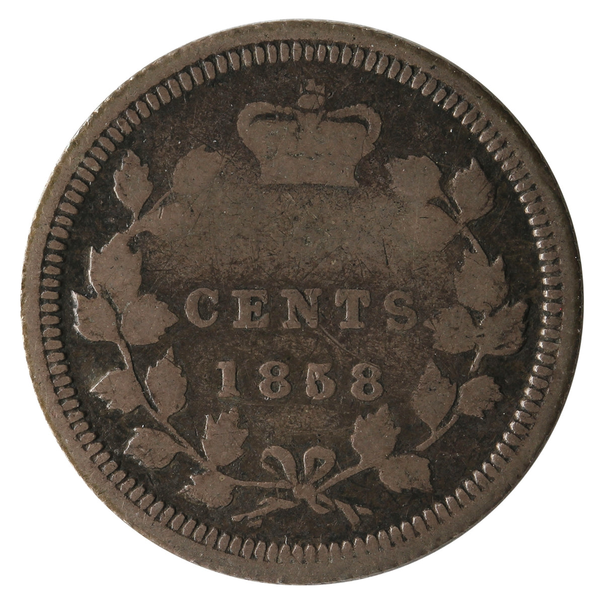 1858 Large Date Canada 5-cents G-VG (G6) $ – Colonial Acres Coins