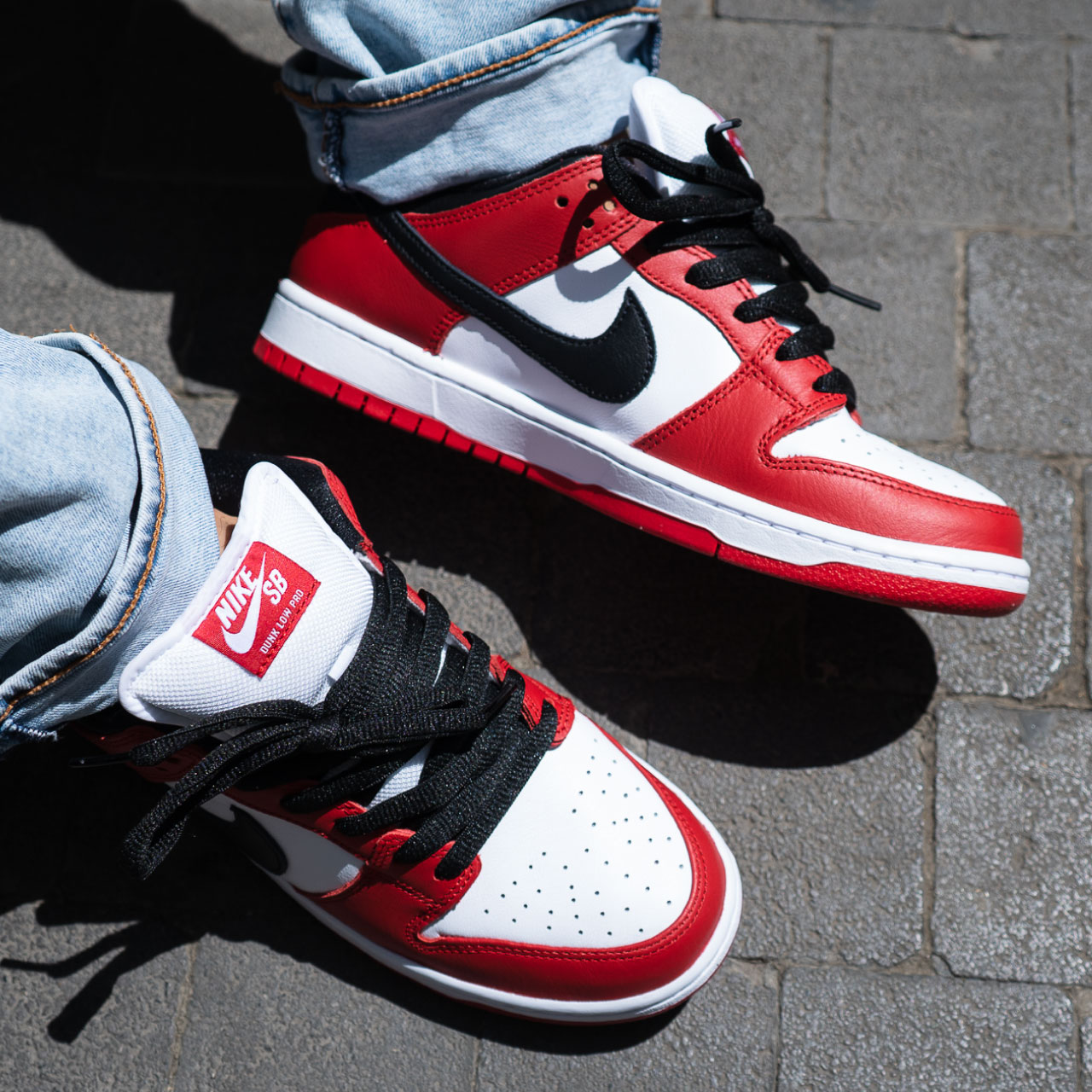 NIKE SB DUNK LOW PRO 'CHICAGO' VARSITY RED/BLACK-WHITE - Sold out