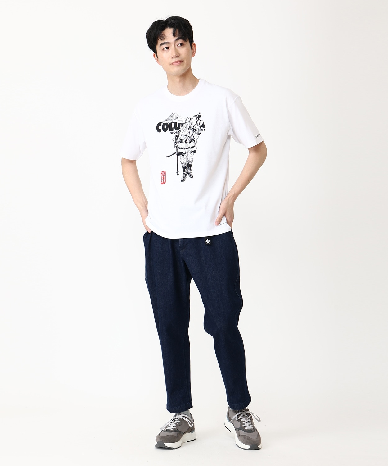 シルパインズグラフィックショートスリーブTシャツ(S Black Tokyo