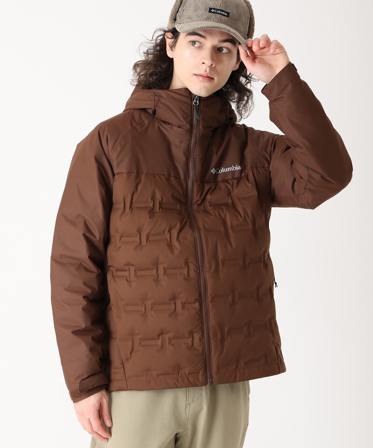 グランドトレックIIIダウンフーデッドジャケット(S Tobacco