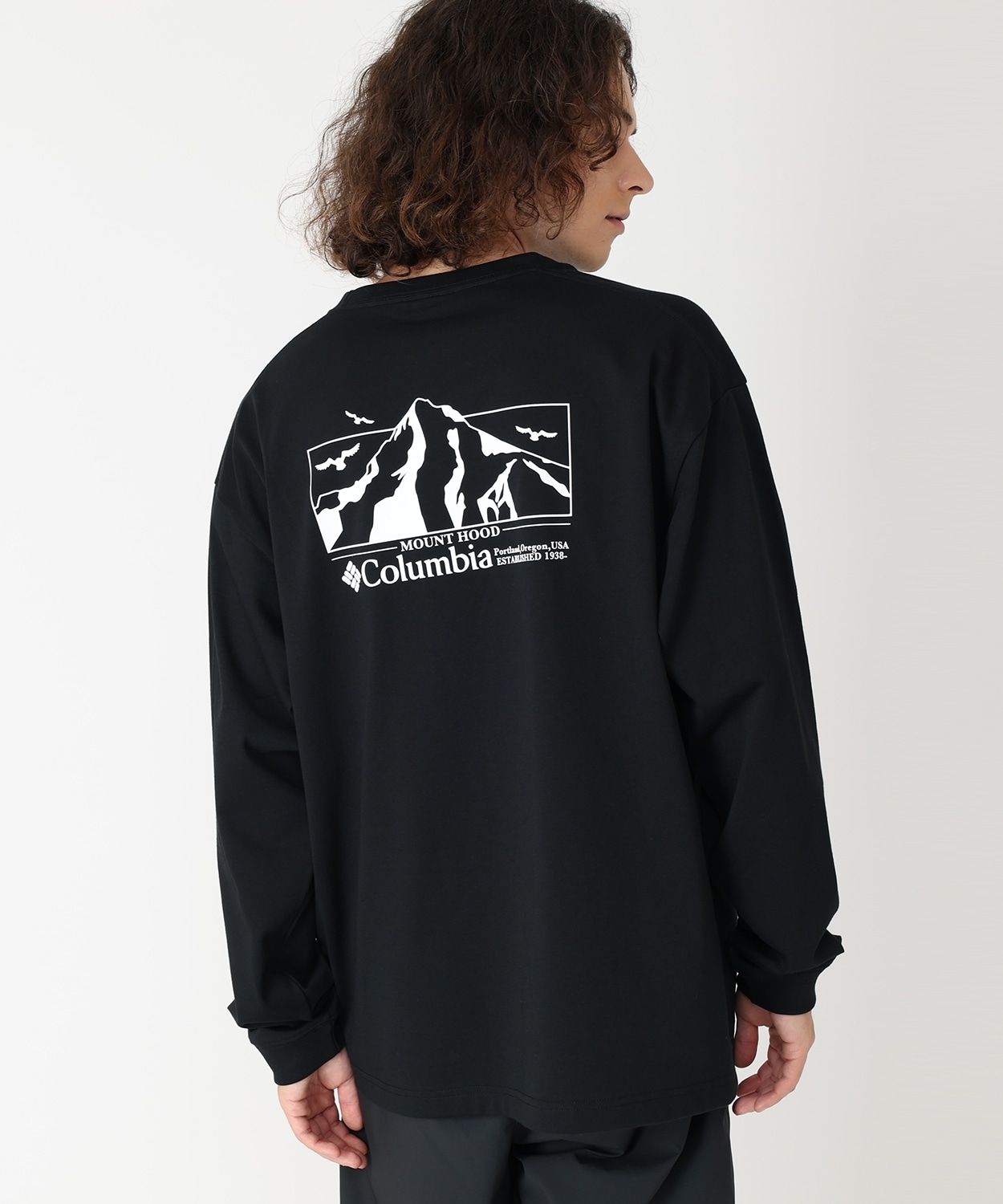ロマビスタグラフィックロングスリーブTシャツ(XS Black)│コロンビア