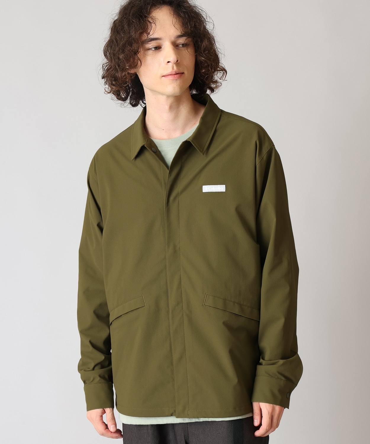 マイククリークロングスリーブシャツ(S New Olive)│コロンビア