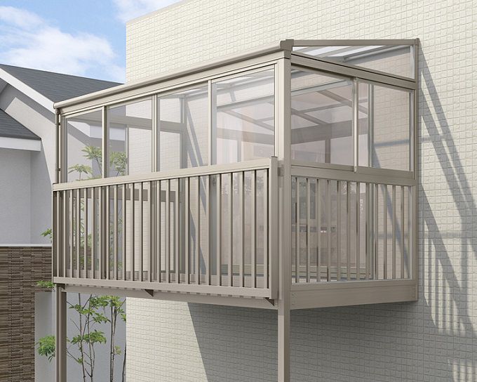 サンルーム 後付・増築の費用 40万円～ 1階庭 2階ベランダ【安く設置