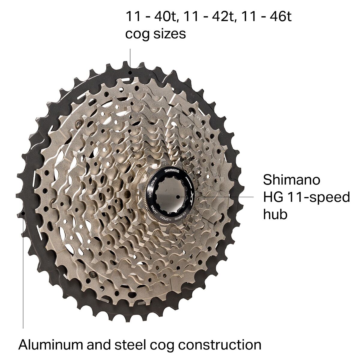 Shimano HG CS-M8000 Cassette - Components