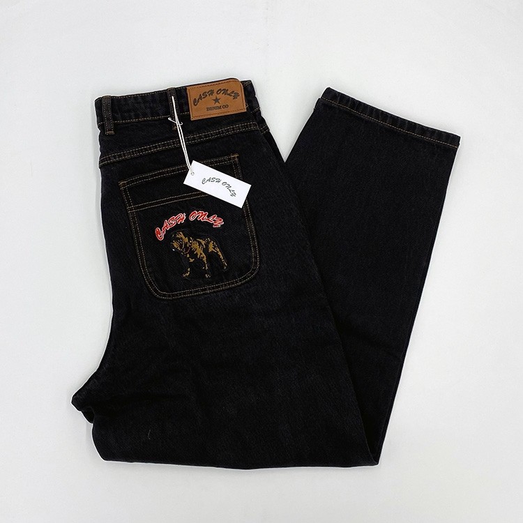Cash Only Baggy Denim (Washed Black) Mens Pants at Emage Colorado, LLC