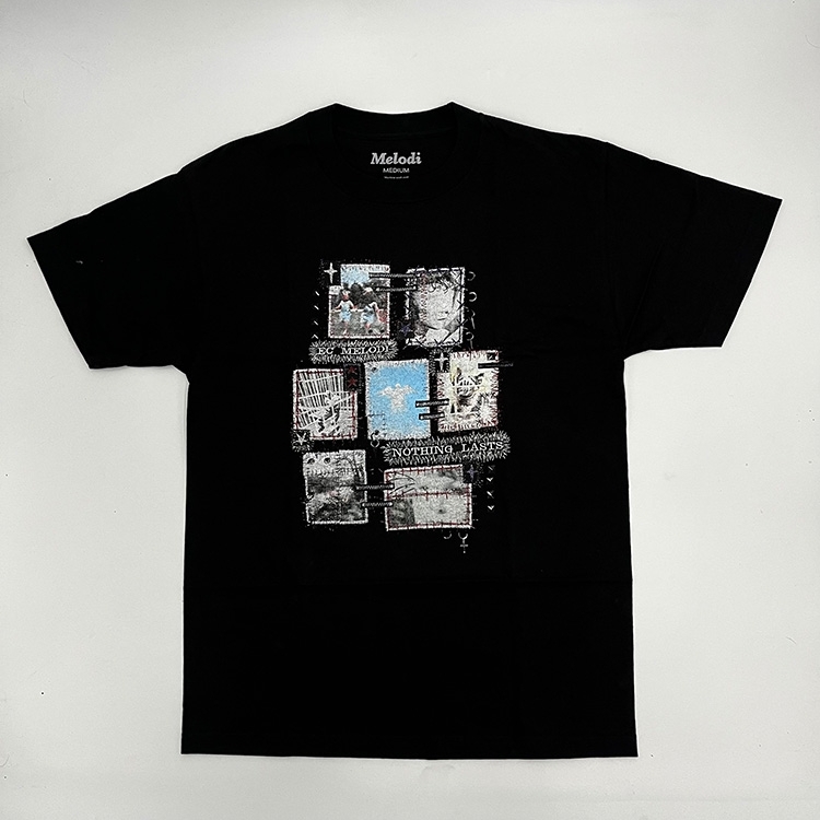 EC Melodi Nothing Lasts Tee (Black) Mens T-Shirts at Emage
