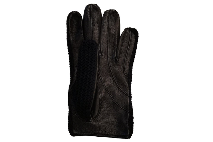 メローラ メンズ手袋◇ナパレザー/ニット ドライビンググローブ