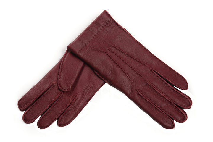 メローラ レディース手袋◇ディアスキン◇ボルドー/BORDEAUX《カシミア