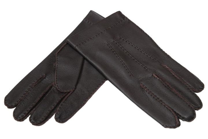 メローラ メンズ手袋◇ディアスキン◇ ダークブラウン/MORO《ノー