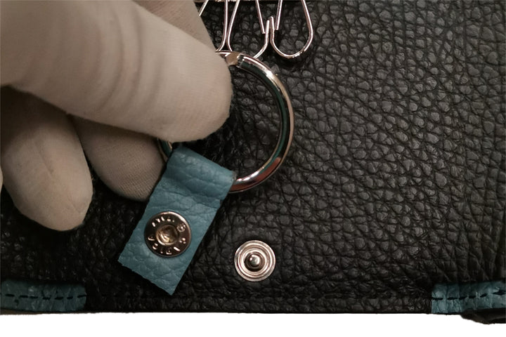 チェレリーニ ◇ キーケース財布 ◇ ALCE NERO×AZZURRO / ブラック