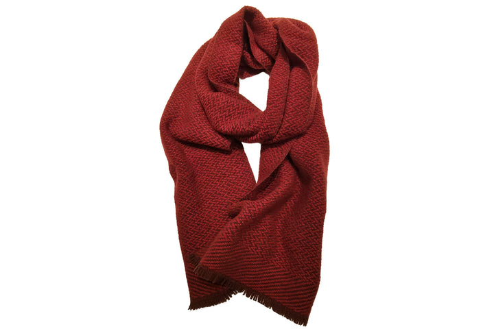 Opus マフラー◇ミックスカラー◇ブラウン×レッド《カシミヤ》 – Condotti