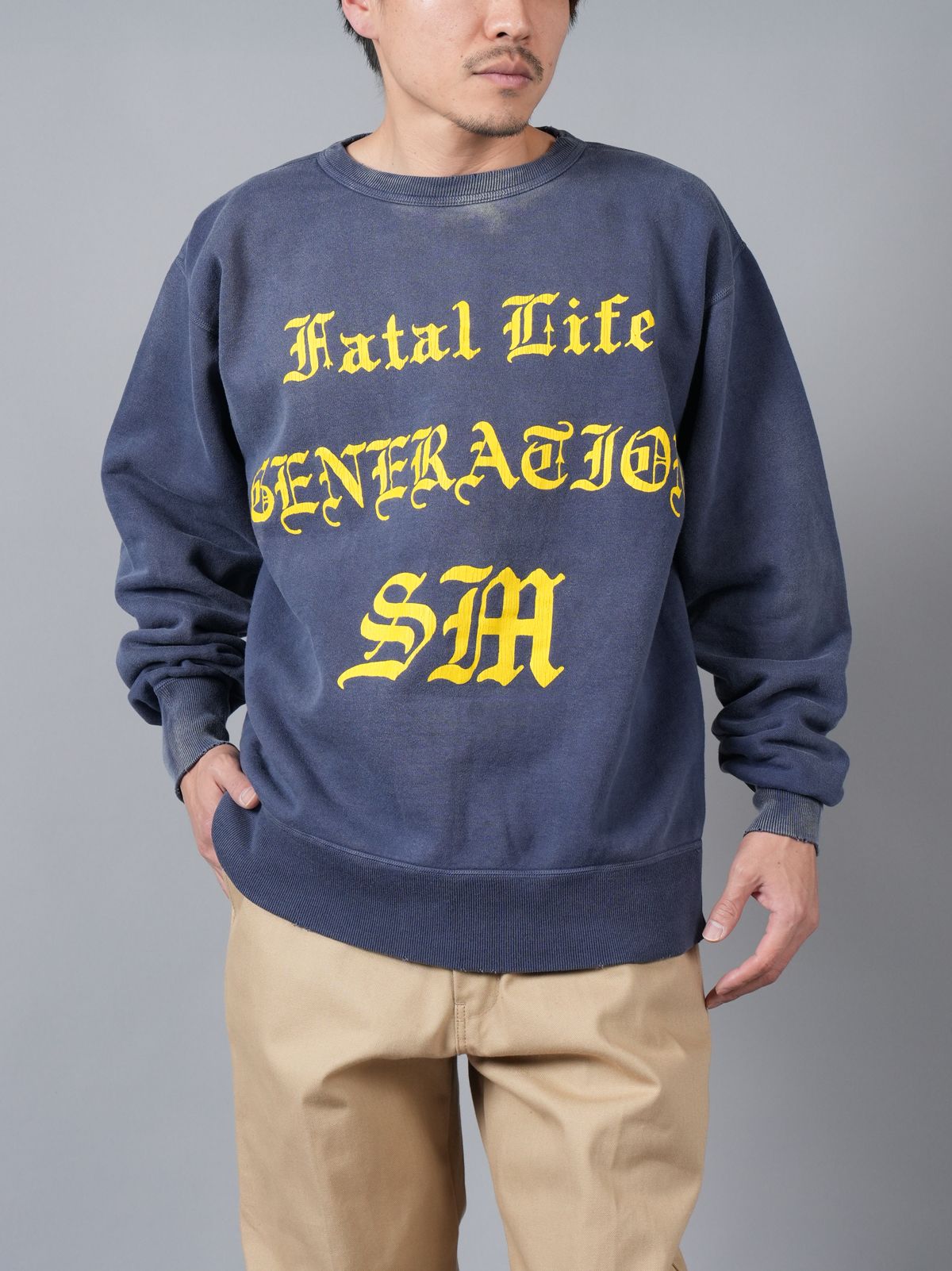 SAINT M×××××× - SM-YS8-0000-029 / CRW SWEAT/ FATAL LIFE / NVY