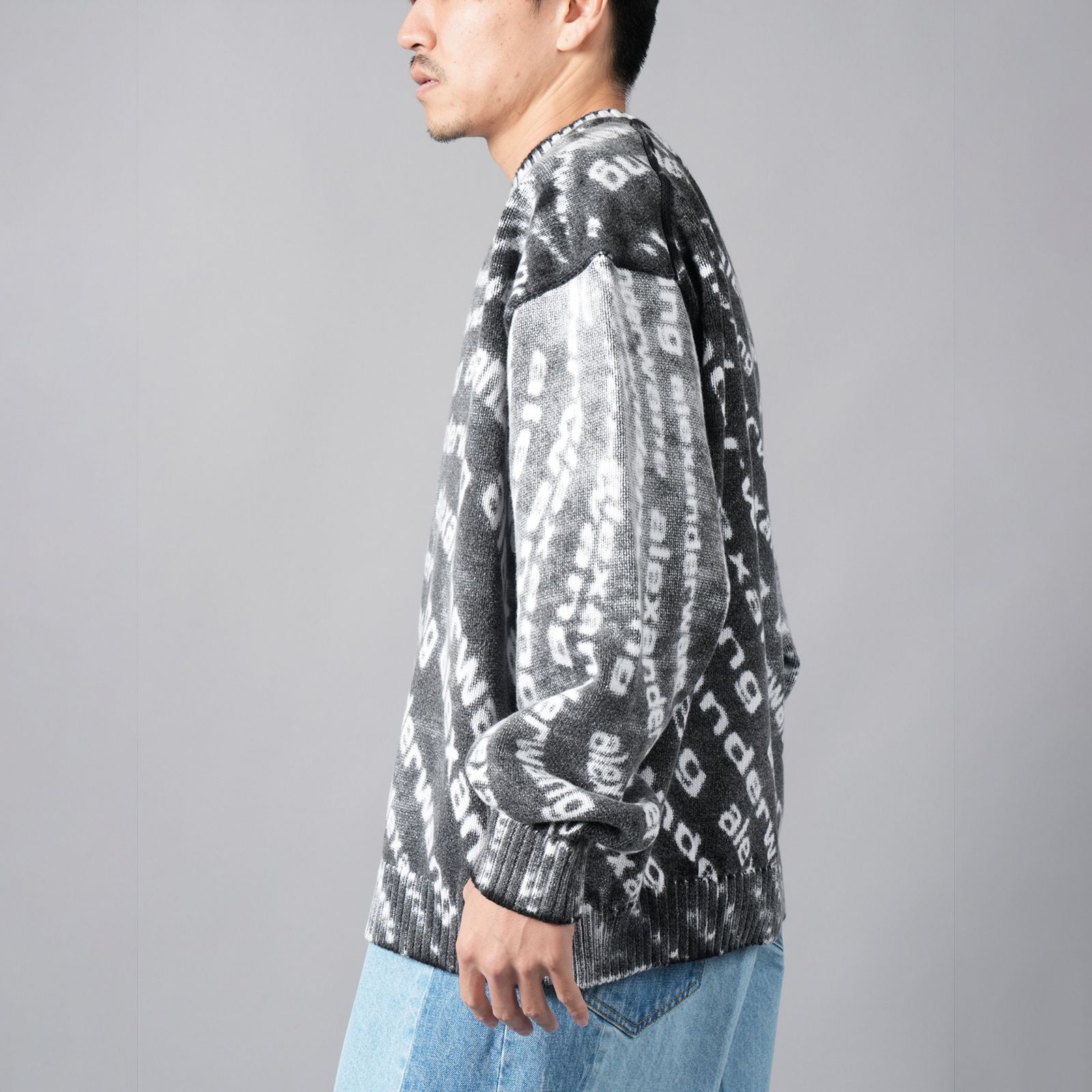 alexander wang - 【ラスト1点】CREWNECK PULLOVER W/ REVERSE PRINTED