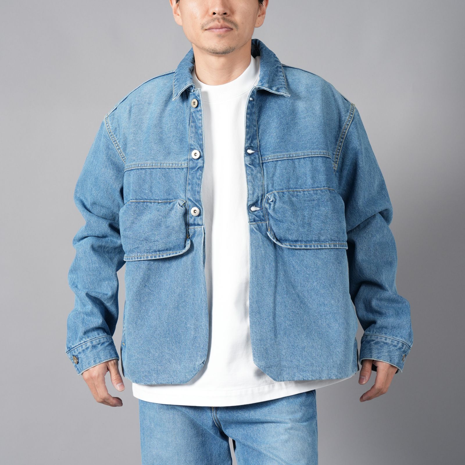 NTN - POCKET DENIM JACKET / ポケットデニムジャケット (ウォッシュド