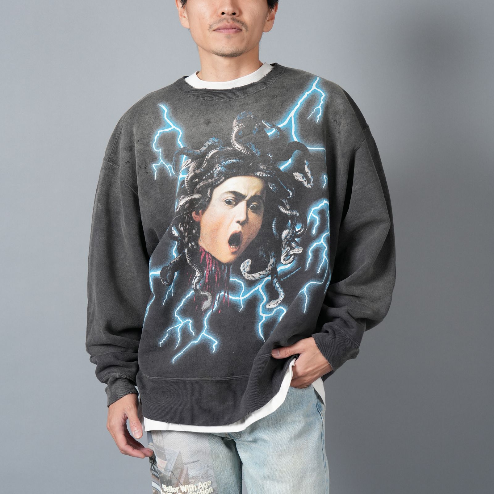 SAINT M×××××× - 【ラスト1点】SM-YS1-0000-029 / CREW SWT / MEDUSA