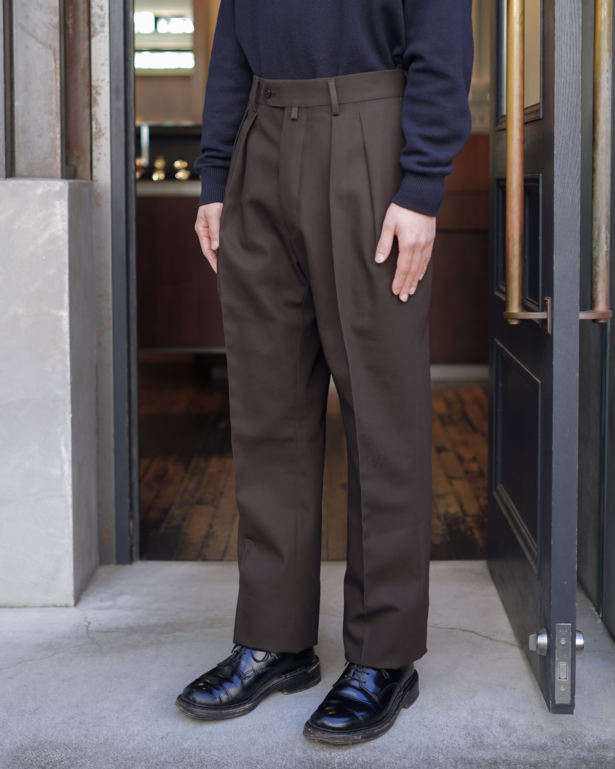 NEAT｜Cotton Venetian｜STANDARD - Brown｜PRODUCT｜Continuer Inc