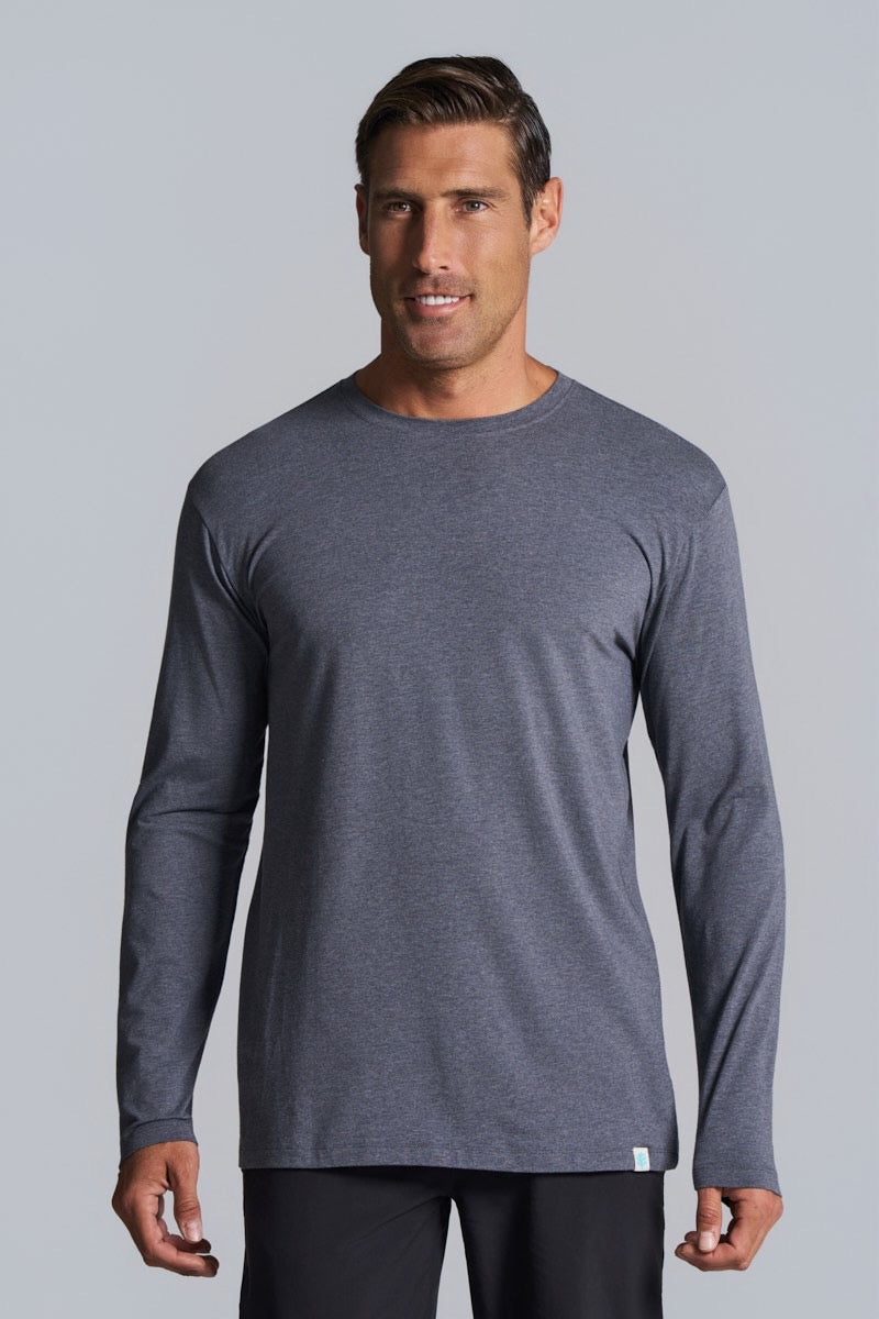 Men's Morada Everyday Long Sleeve T-Shirt | Charcoal UPF 50+