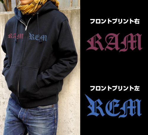 ☆限定☆レム＆ラム刺繍ジップパーカー [Re:ゼロから始める異世界生活