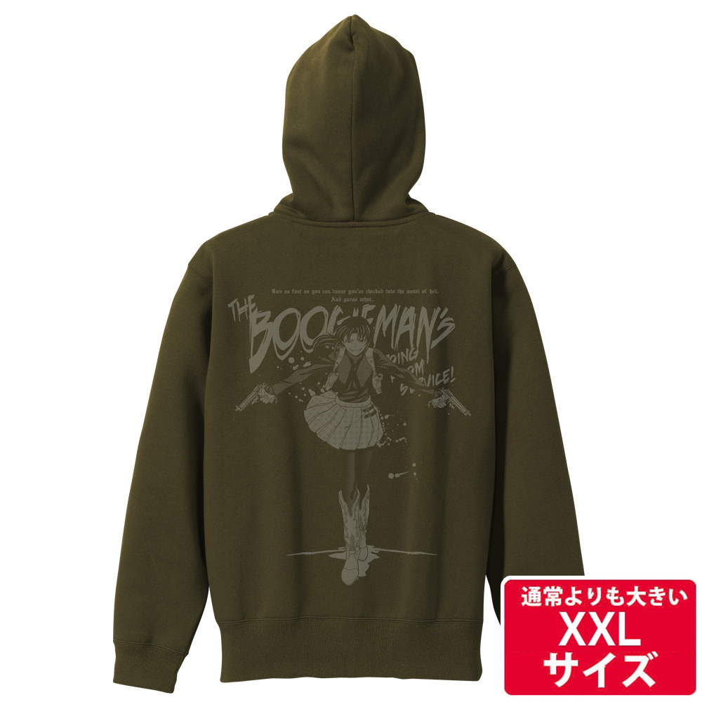 ☆限定☆描き下ろしレヴィ ジップパーカー（XXL 3XL） [ブラック