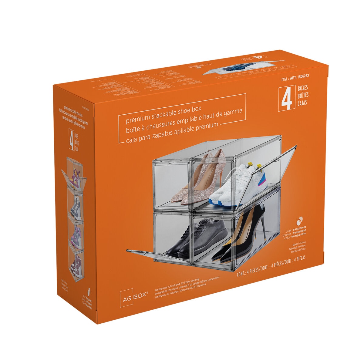 AG BOX クリアシューボックス4個セット | Costco Japan