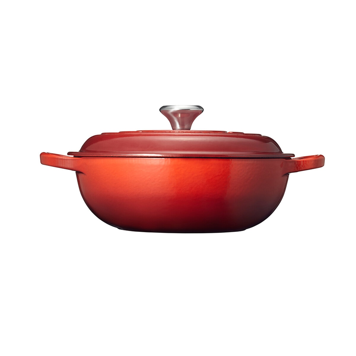 美品 LE CREUSET マルミット 22cm チェリーレッド 両手鍋 Amazon