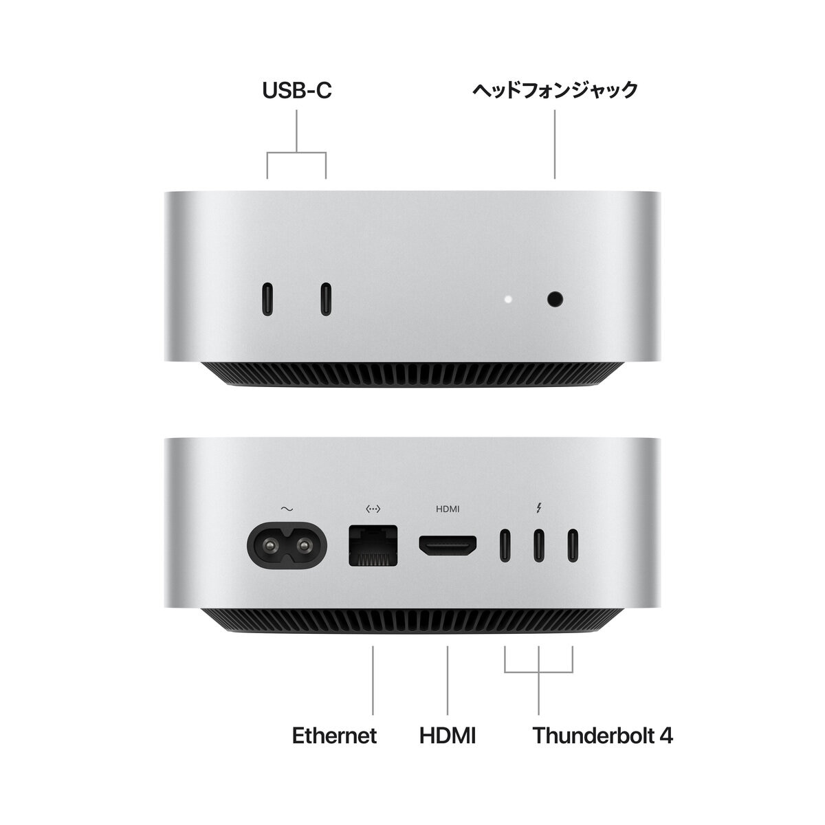 Apple/Mac mini M4 10コアCPU&10コアGPU/16GBメモリ/256GB SSD/MU9D3J/A