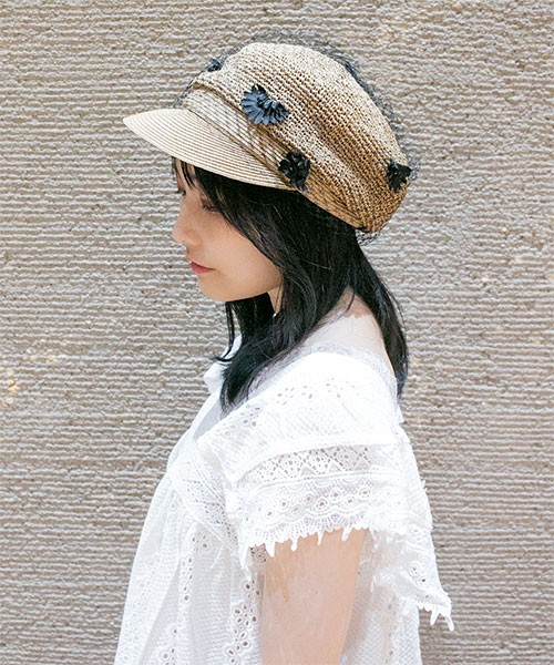 CA4LA CA4LA アシンメトリーキャスケット ブラック カシラ