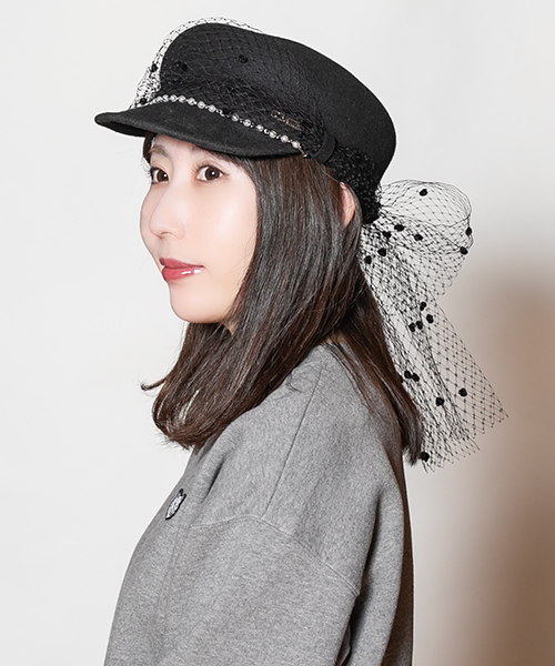 CA4LA カシラ キャスケット チュール ホワイト LOVESONG 【公式通販】