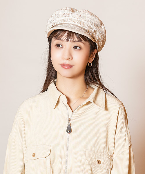 CA4LA カシラ キャスケット チュール ホワイト LOVESONG 【公式通販】