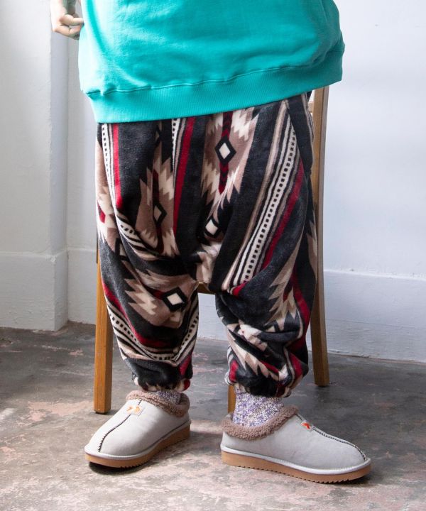 着る毛布】ノマディサルエルパンツ《NOMADY》(SKY STONE