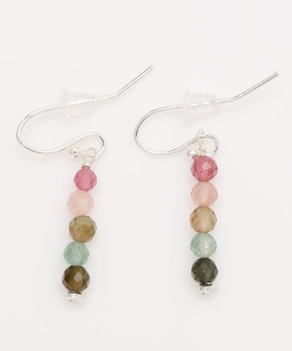 マルチカラートルマリン5連ピアス(925SV): 『岩座(いわくら)』公式通販