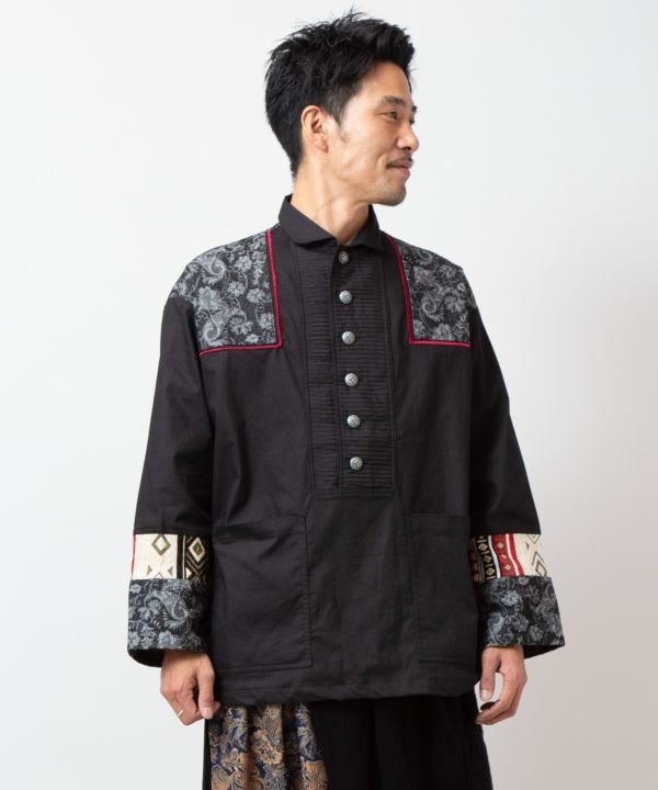 チャイハネヤオリセットアップ ヤオリメンズTOP(BLACK): 『チャイハネ