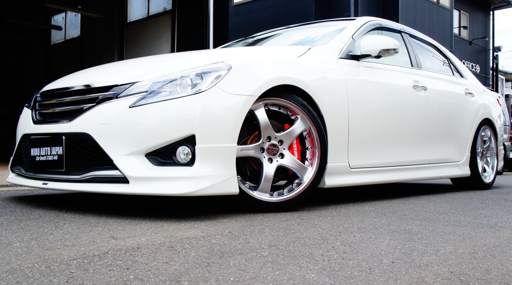 TOYOTA MARK Xキャリパー塗装COLOR：ブレンボレッド＆HAJ-LOGO