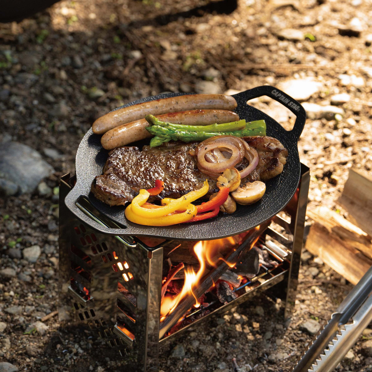 ラウンド グリルプレート 20cm - アウトドア・キャンプ用品