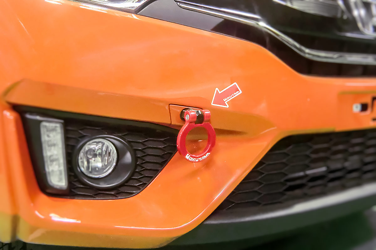 フィット / S660 フリップアップトーイングフック フロント /シルバー