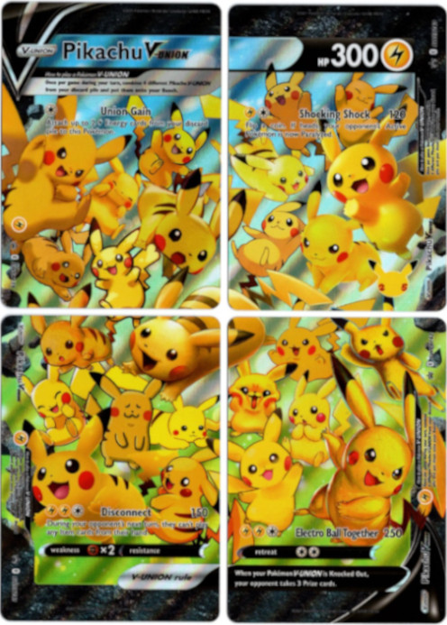 ピカチュウV-UNION 海外版 英語版 プロモ 4枚セット Pikachu V-Union