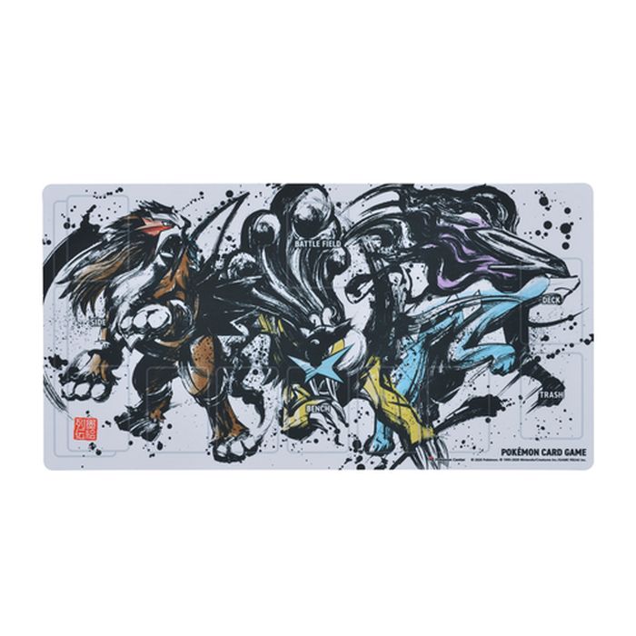 プレイマット『墨絵列伝 エンテイ&スイクン&ライコウ』【サプライ】{-}