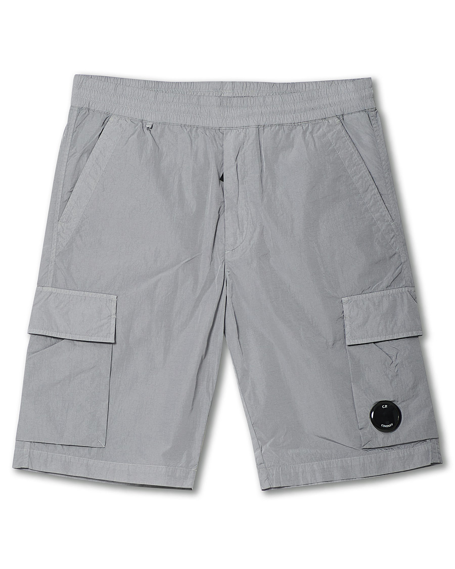 C.P. Company Chrome-R Drawstring Cargo Shorts Grey at CareOfCarl.com