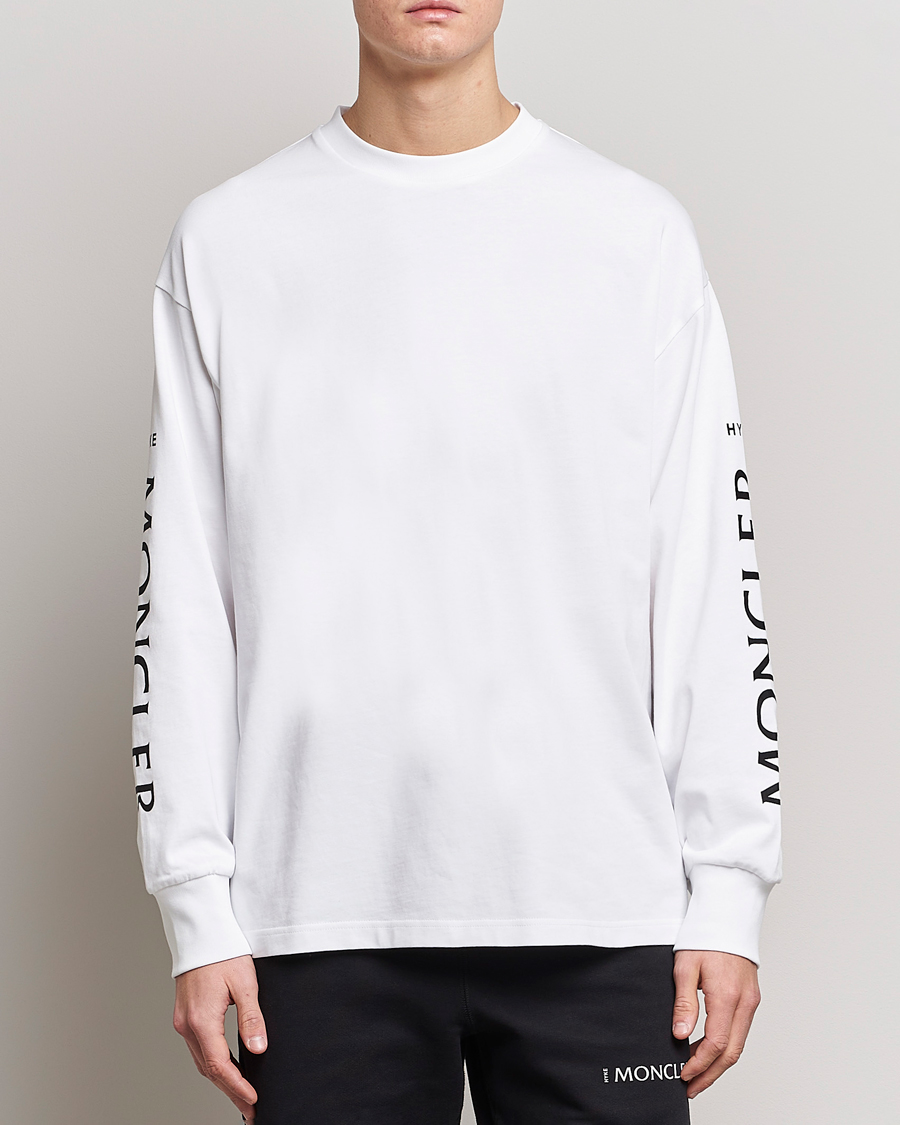 4 Moncler Hyke Long Sleeve T-Shirt White at CareOfCarl.com