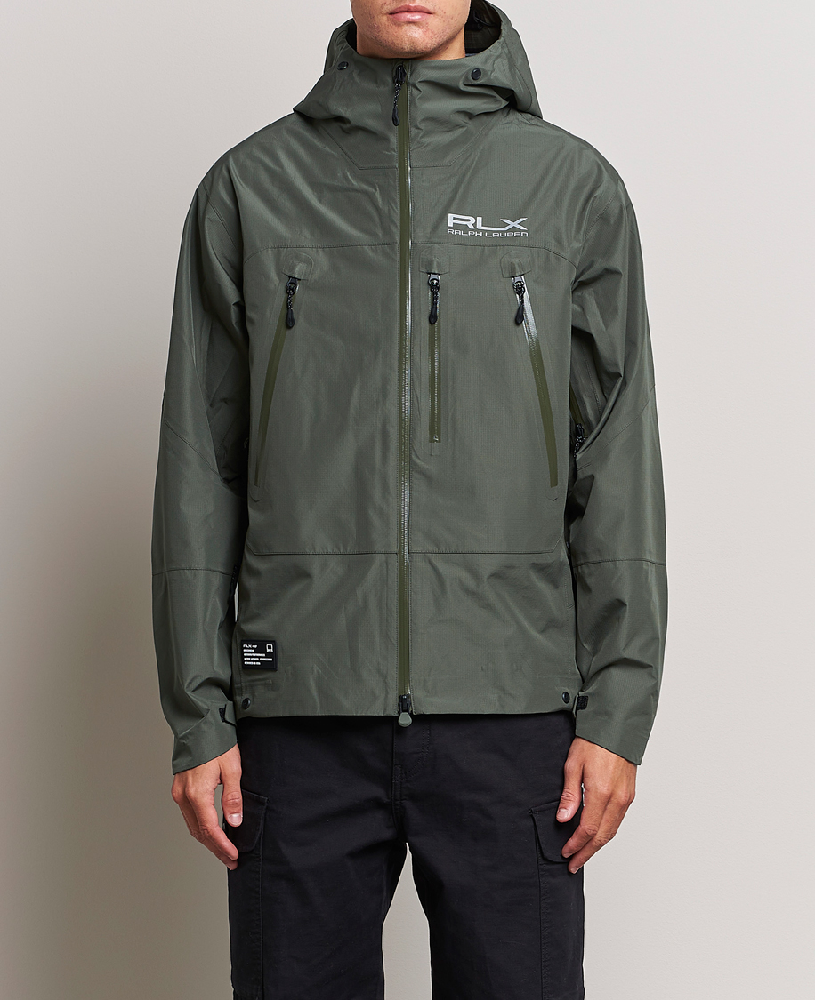 RLX Ralph Lauren Patrol Lined Windbreaker Fossil Green at