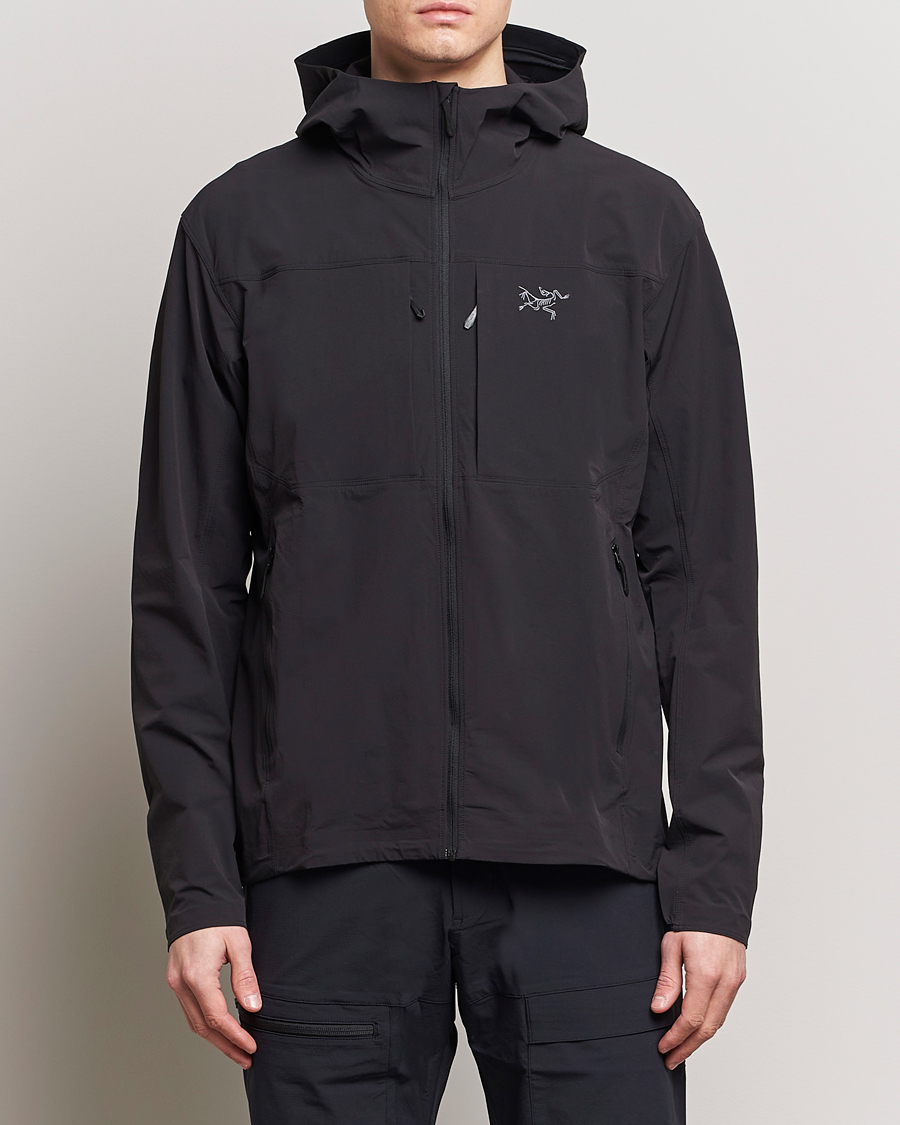 Arc'teryx Gamma Lightweight Softshell Hooded Jacket Black at
