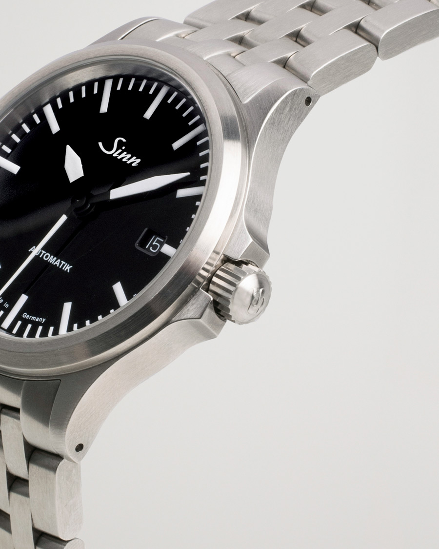 Sinn Pre-Owned 556 Stainless Steal 38,5 Black Silver at CareOfCarl.com