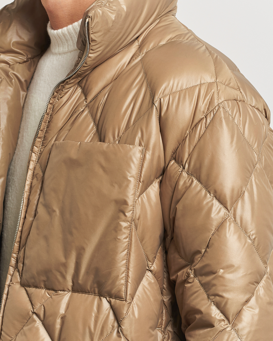 Jil Sander Quilted Jacket Brown at CareOfCarl.com