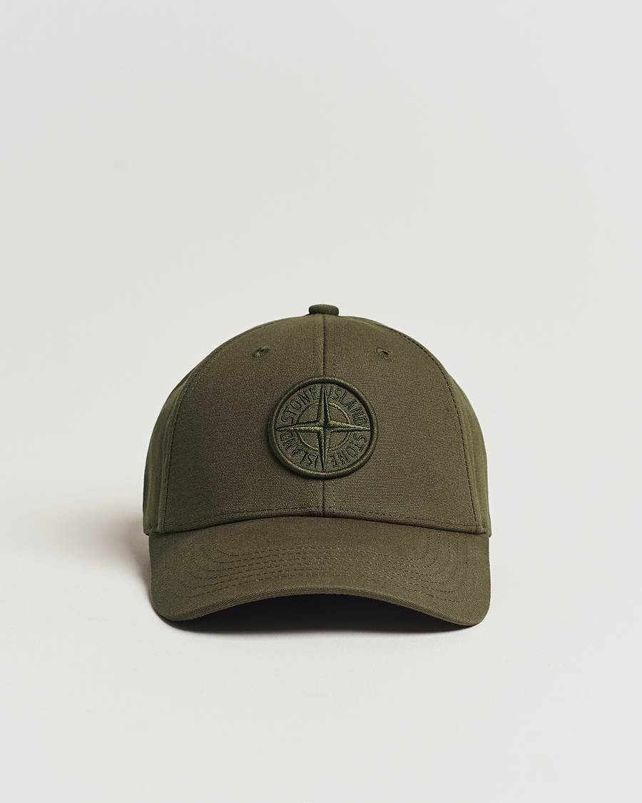 Stone Island Classic Cotton Cap Military Green at CareOfCarl.com