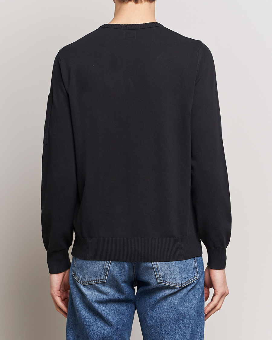 C.P. Company Old Dyed Cotton Crepe Crewneck Black at CareOfCarl.com