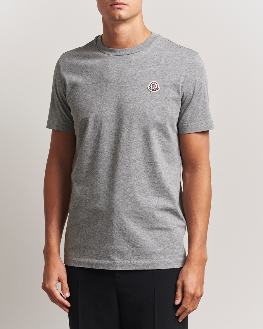 Moncler 3-Pack Logo T-Shirt Grey/White/Black at CareOfCarl.com