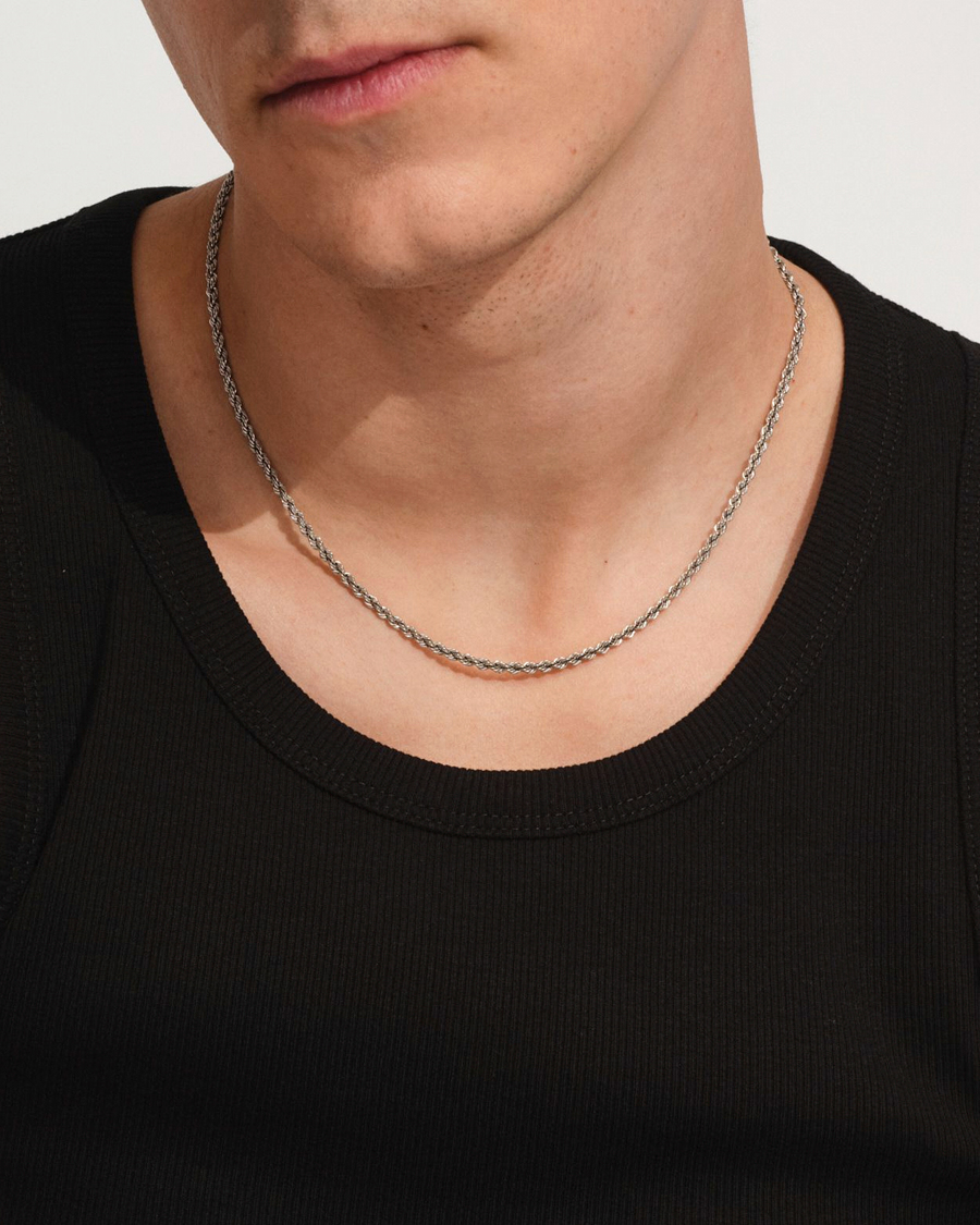 Tom Wood Curb Chain M Necklace Silver at CareOfCarl.com